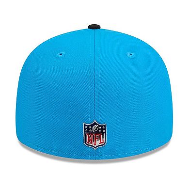 Men's New Era Blue/Black Carolina Panthers 2026 NFL Draft Pre-Curved 59FIFTY Fitted Hat