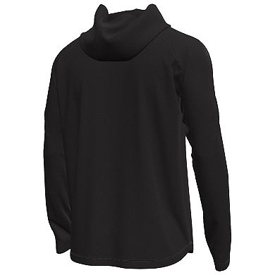 Men's Under Armour Black Wisconsin Badgers Unity Shooting Long Sleeve Hooded T-Shirt