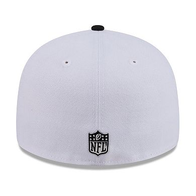 Men's New Era White/Black Seattle Seahawks 2026 NFL Draft Pre-Curved 59FIFTY Fitted Hat