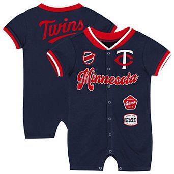 Newborn Outerstuff Navy Minnesota Twins Pinch Coverall