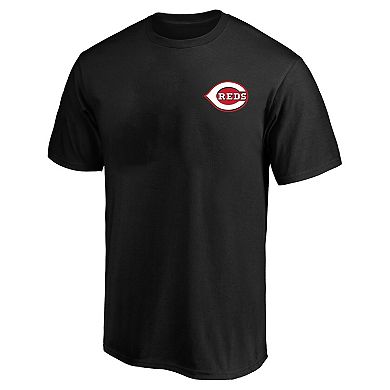 Men's Profile Black Cincinnati Reds Big & Tall Two-Sided Graphic T-Shirt