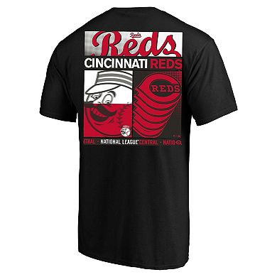 Men's Profile Black Cincinnati Reds Big & Tall Two-Sided Graphic T-Shirt