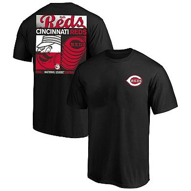 Men's Profile Black Cincinnati Reds Big & Tall Two-Sided Graphic T-Shirt