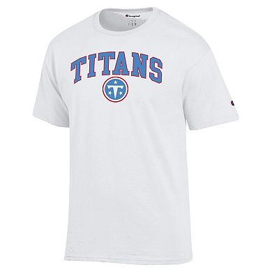 Men's Champion White Tennessee Titans Arch Over Logo T-Shirt