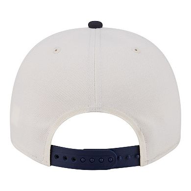 Men's New Era Cream New York Yankees Throwback Tri-Hit A-Frame 9FIFTY Adjustable Hat