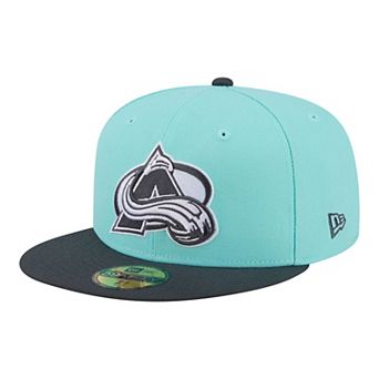 Men's New Era Turquoise/Charcoal Colorado Avalanche Two-Tone Color Pack 59FIFTY Fitted Hat
