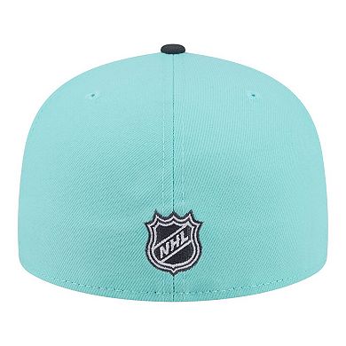 Men's New Era Turquoise/Charcoal Colorado Avalanche Two-Tone Color Pack 59FIFTY Fitted Hat