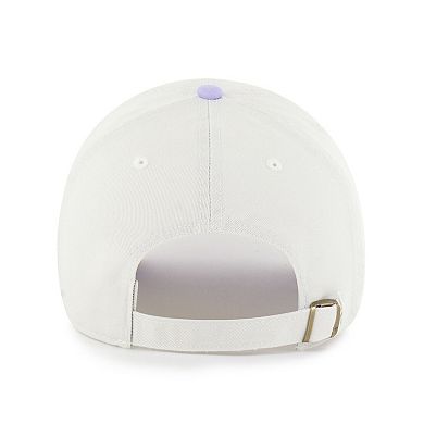 Women's '47 White/Purple Colorado Rockies Gelato Two-Tone Clean Up Adjustable Hat