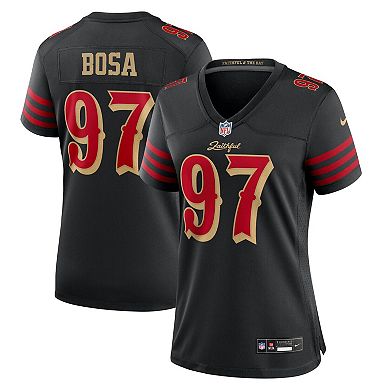 Women's Nike Nick Bosa Black San Francisco 49ers 2025 Rivalries Collection Game Jersey