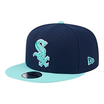 Men's New Era Navy/Turquoise Chicago White Sox Two-Tone Color Pack 9FIFTY Snapback Hat