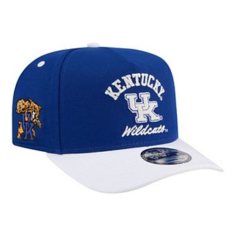 Men's New Era Royal/White Kentucky Wildcats Two-Tone Arched 9FIFTY Snapback Hat
