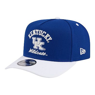 Men's New Era Royal/White Kentucky Wildcats Two-Tone Arched 9FIFTY Snapback Hat