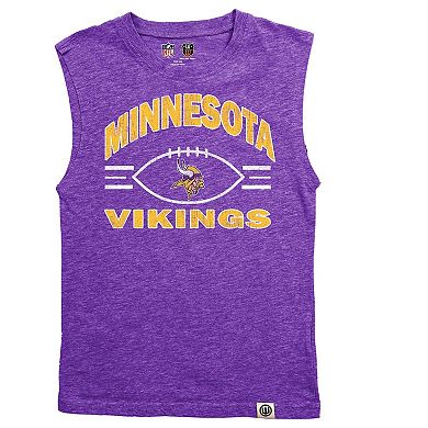 Youth Wes & Willy Purple Minnesota Vikings Muscle Tank Top