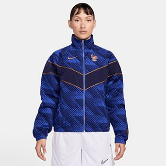Women's Nike Blue France National Team Windrunner UV Woven Full-Zip Jacket