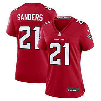 Women's Nike Deion Sanders Red Atlanta Falcons Retired Player Game Jersey
