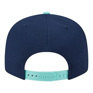 Men's New Era Navy/Turquoise Los Angeles Angels Two-Tone Color Pack 9FIFTY Snapback Hat