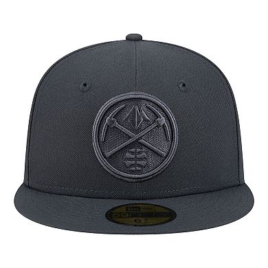 Men's New Era Charcoal Denver Nuggets Tonal Color Pack 59FIFTY Fitted Hat