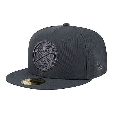 Men's New Era Charcoal Denver Nuggets Tonal Color Pack 59FIFTY Fitted Hat