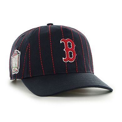 Men's '47 x Rawlings Navy Boston Red Sox Pinstripe Hitch Adjustable Hat