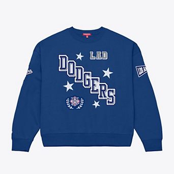 Women's Mitchell & Ness Royal Los Angeles Dodgers Pep Rally Sweatshirt