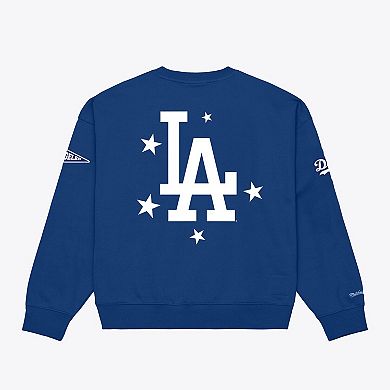 Women's Mitchell & Ness Royal Los Angeles Dodgers Pep Rally Sweatshirt