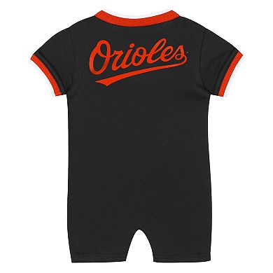 Newborn Outerstuff Black Baltimore Orioles Pinch Coverall