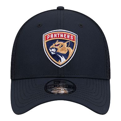 Men's New Era Navy Florida Panthers Logo 39THIRTY Flex Hat