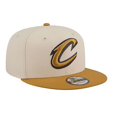Men's New Era Cream/Tan Cleveland Cavaliers Two-Tone Color Pack 9FIFTY Snapback Hat