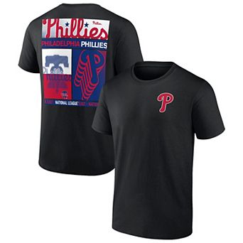 Men's Profile Black Philadelphia Phillies Big & Tall Two-Sided Graphic T-Shirt