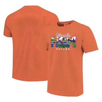 Women's Orange Florida Gators Comfort Colors Campus Drawing Mom T-Shirt