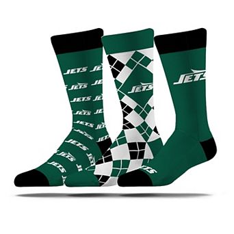 Unisex Strideline New York Jets Business Knit Crew Socks Three-Pack Set
