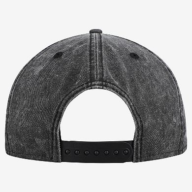 Men's New Era Black Minnesota Timberwolves Washed Tonal 9FIFTY Snapback Hat