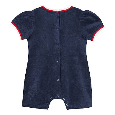 Girls Infant Outerstuff Navy Boston Red Sox Wind-Up Coverall