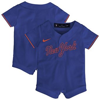 Newborn & Infant Nike Royal New York Mets Alternate Replica Romper Jersey
