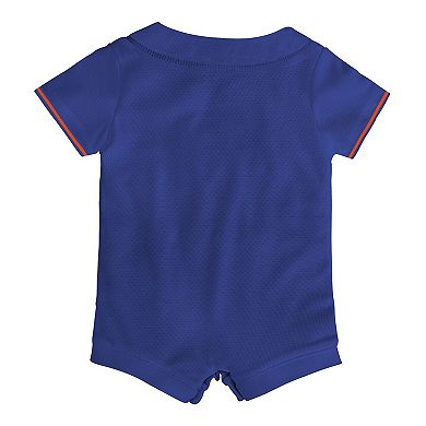 Newborn & Infant Nike Royal New York Mets Alternate Replica Romper Jersey