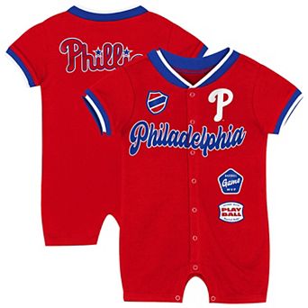 Newborn Outerstuff Red Philadelphia Phillies Pinch Coverall