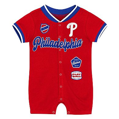 Newborn Outerstuff Red Philadelphia Phillies Pinch Coverall