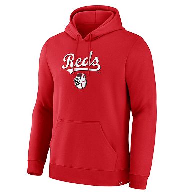 Men's Fanatics Red Cincinnati Reds Lock-Up Legacy Hoodie