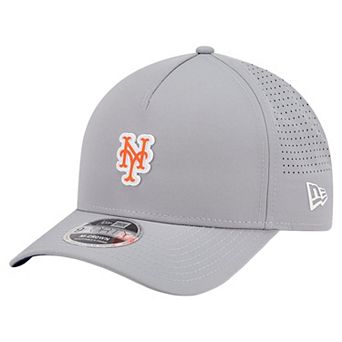 Men's New Era Gray New York Mets Micro Logo 9FORTY M-Crown A-Frame Adjustable Hat
