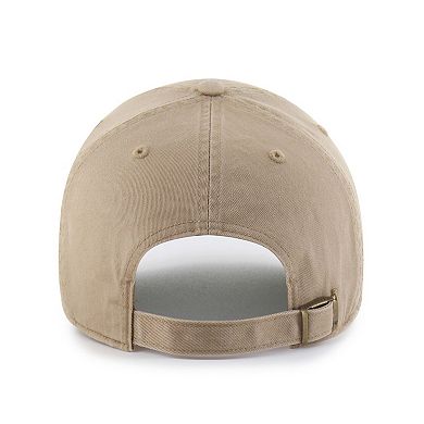 Men's '47 Khaki Miami Hurricanes Vault Clean Up Adjustable Hat
