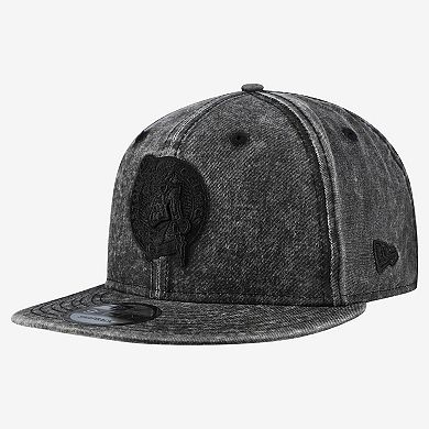 Men's New Era Black Boston Celtics Washed Tonal 9FIFTY Snapback Hat