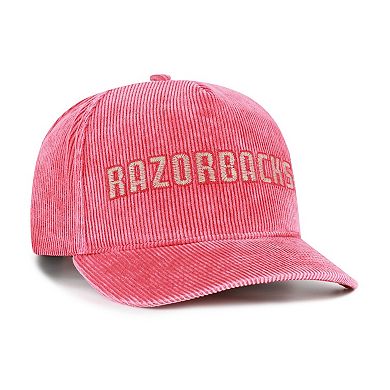 Men's '47 Cardinal Arkansas Razorbacks Reclaim Snow Wash Corduroy Hitch Adjustable Hat