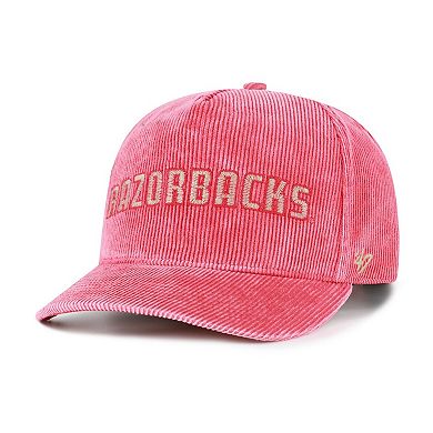 Men's '47 Cardinal Arkansas Razorbacks Reclaim Snow Wash Corduroy Hitch Adjustable Hat