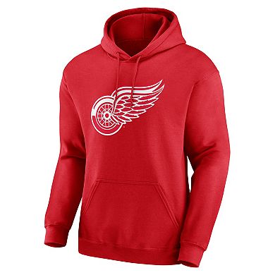 Men's Logo Athletic Red Detroit Red Wings Essential Hoodie