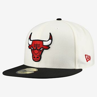 Men's New Era Gray/Black Chicago Bulls Chrome Two-Tone 59FIFTY Fitted Hat