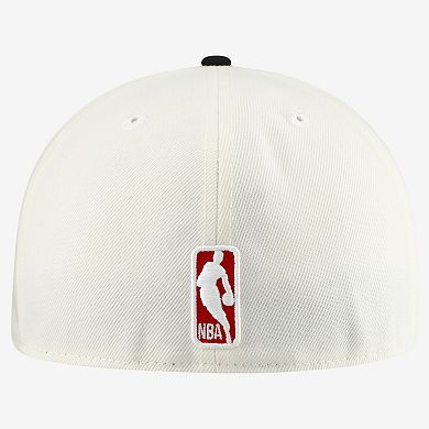Men's New Era Gray/Black Chicago Bulls Chrome Two-Tone 59FIFTY Fitted Hat