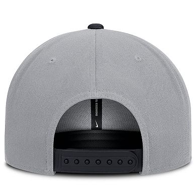 Men's Nike Gray/Navy Minnesota Twins Primetime Pro Dri-FIT Snapback Hat
