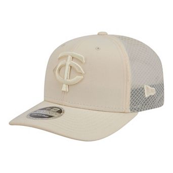Men's New Era Light Beige Minnesota Twins Color Pack 9SEVENTY Trucker Adjustable Hat