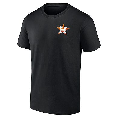 Men's Profile Black Houston Astros Big & Tall Two-Sided Graphic T-Shirt