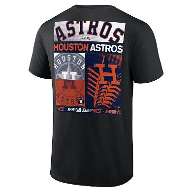 Men's Profile Black Houston Astros Big & Tall Two-Sided Graphic T-Shirt